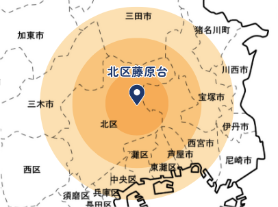 訪問エリア地図